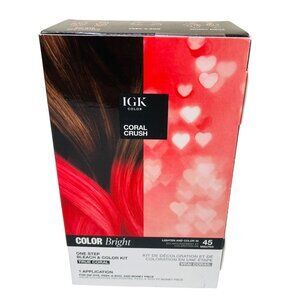 IGK Coral Crush Color Bright One Step Hair Color Kit Funky Quirky Hair Color